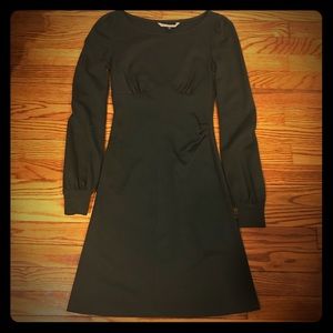 Diane von Furstenberg dark green wool dress